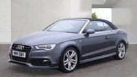 USED 2015 15 AUDI A3 CABRIOLET 2.0 TDI S line Convertible 2dr Diesel S Tronic Euro 6 (s/s) (150 ps) FULL SERVICE HISTORY