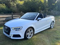 USED 2016 66 AUDI A3 CABRIOLET 2.0 TDI S line Convertible 2dr Diesel S Tronic Auto 6Spd Euro 6 (s/s) (150 ps) 