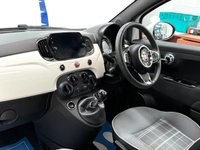 USED 2020 70 FIAT 500 1.0 MHEV Lounge Hatchback 3dr Petrol Manual Euro 6 (s/s) (70 bhp) Lovely Bossa Nova white 500 Hybrid, Panoramic Roof, Apple Carplay, Bluetooth, Touchscreen, Alloy Wheels, CRUISE, Rear Sensors, Air Con, Only 31000 Miles Service History