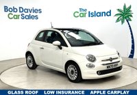 USED 2020 70 FIAT 500 1.0 MHEV Lounge Hatchback 3dr Petrol Manual Euro 6 (s/s) (70 bhp) Lovely Bossa Nova white 500 Hybrid, Panoramic Roof, Apple Carplay, Bluetooth, Touchscreen, Alloy Wheels, CRUISE, Rear Sensors, Air Con, Only 31000 Miles Service History