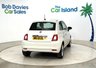 USED 2020 70 FIAT 500 1.0 MHEV Lounge Hatchback 3dr Petrol Manual Euro 6 (s/s) (70 bhp) Lovely Bossa Nova white 500 Hybrid, Panoramic Roof, Apple Carplay, Bluetooth, Touchscreen, Alloy Wheels, CRUISE, Rear Sensors, Air Con, Only 31000 Miles Service History