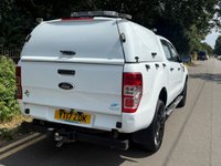 USED 2017 17 FORD RANGER 2.2 TDCi XL Super 150bhp 4WD/4X4 DOUBLE CAB PICK UP (ULEZ OK) A/C+TRUCKMANS TOP+REVERSE CAM+