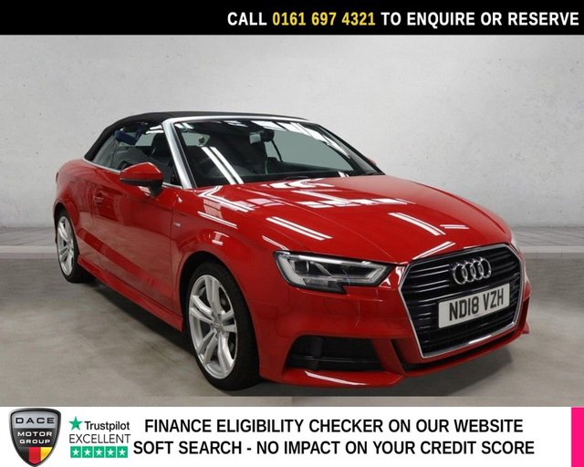 View our Audi A3 Cabriolet 1.5 TFSI CoD S line Convertible 2dr Petrol Manual Euro 6 (s/s) (150 ps)
