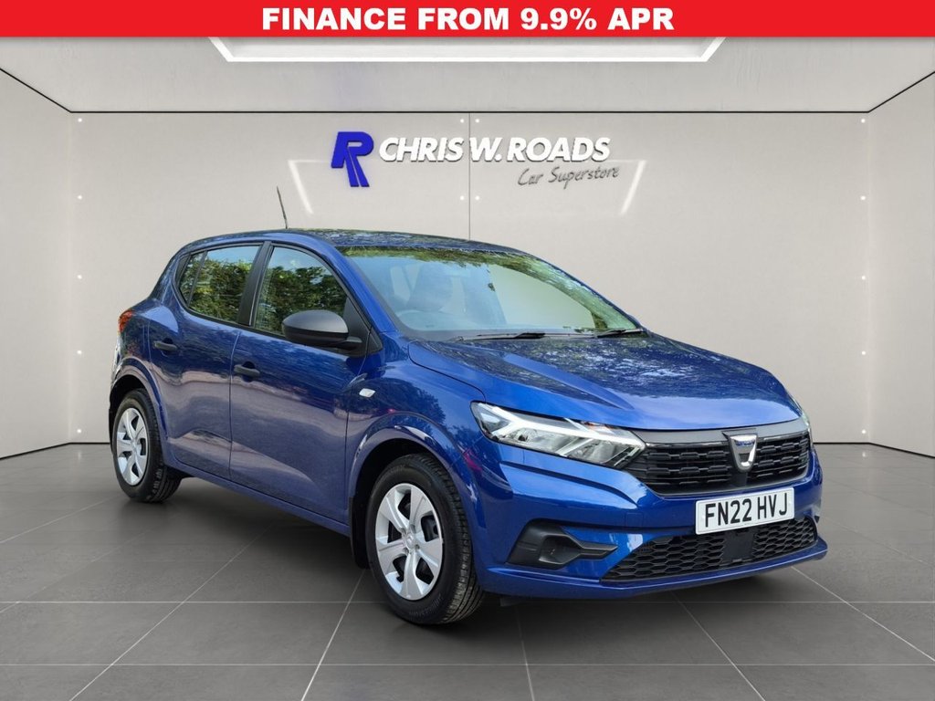 Blue 2022 Dacia Sandero Hatchback Front-wheel drive Manual
