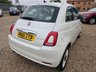 USED 2021 21 FIAT 500 1.0 MHEV Lounge Hatchback 3dr Petrol Manual Euro 6 (s/s) (70 bhp) DAB+PANROOF+CRUISE+PARKASSIST+FSH