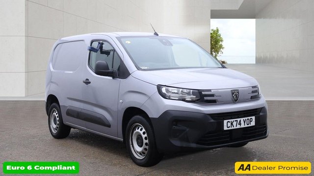 View our Peugeot Partner Grey 1.5 BlueHDi Professional Automatic van, 23,000 miles, Euro 6, Air Conditioning, Bluetooth, Cruise, Rear sensors, EAT8 auto. Plus VAT @ 20%!
