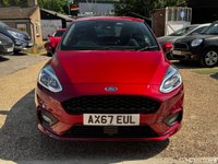 USED 2018 67 FORD FIESTA 1.0T EcoBoost ST-Line Hatchback 3dr Petrol Manual Euro 6 (s/s) (100 ps) Low Miles * Super Condition * 7 Services * Nav * Car Play