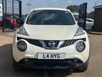 USED 2016 66 NISSAN JUKE 1.5 dCi Tekna SUV 5dr Diesel Manual Euro 6 in White +USB PIONT+REVERSE CAM+PRIV GLASS