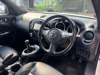 USED 2016 66 NISSAN JUKE 1.5 dCi Tekna SUV 5dr Diesel Manual Euro 6 in White +USB PIONT+REVERSE CAM+PRIV GLASS