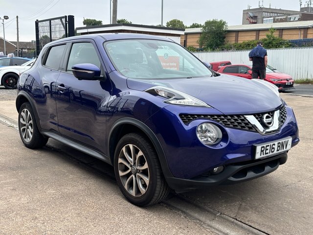 View our Nissan Juke 1.2 DIG-T Tekna SUV 5 Door Petrol Manual Blue Euro 6 