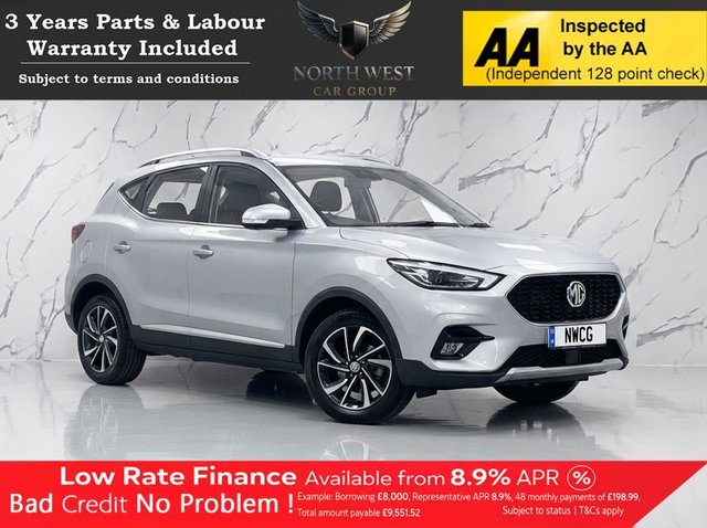 View our MG MG ZS 1.5 VTi-TECH Exclusive SUV 5dr Petrol Manual Euro 6 (s/s) (106 ps) NATIONWIDE PARTS & LABOUR WARRANTY INCLUDED + 12 MONTHS AA BREAKDOWN FREE