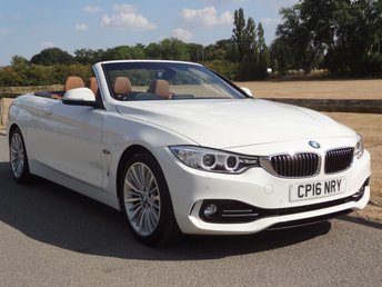 2016 BMW 4 SERIES 2.0 430i Luxury Convertible 2dr Petrol Auto Euro 6 (s/s) (252 ps)  HEATED SEATS WITH WARM AIR COLLAR &pound;14995.00