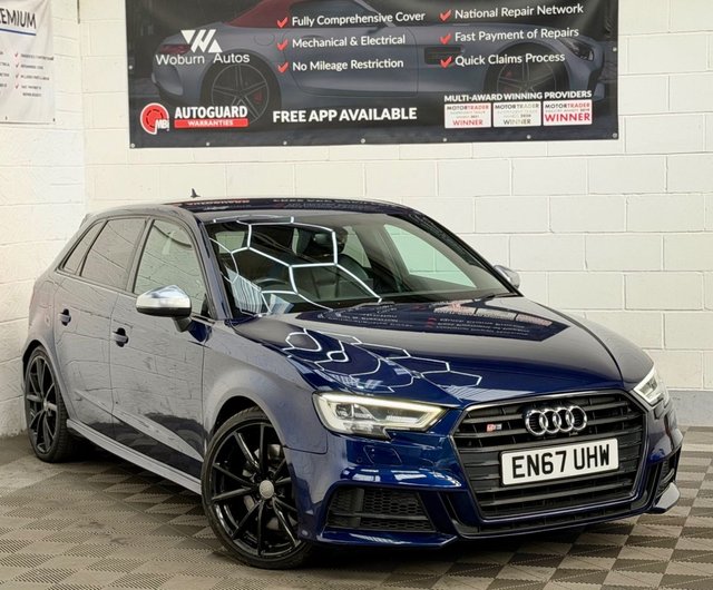 2018 67 AUDI S3 2.0 TFSI Black Edition Sportback 5dr Petrol S Tronic quattro Euro 6 (s/s) (310 ps) 