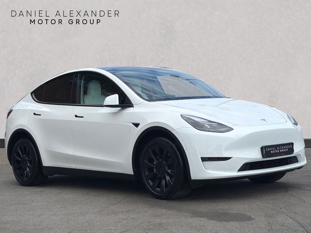 View our Tesla Model Y (Dual Motor) Long Range SUV 5dr Electric Auto 4WDE (384 bhp)
