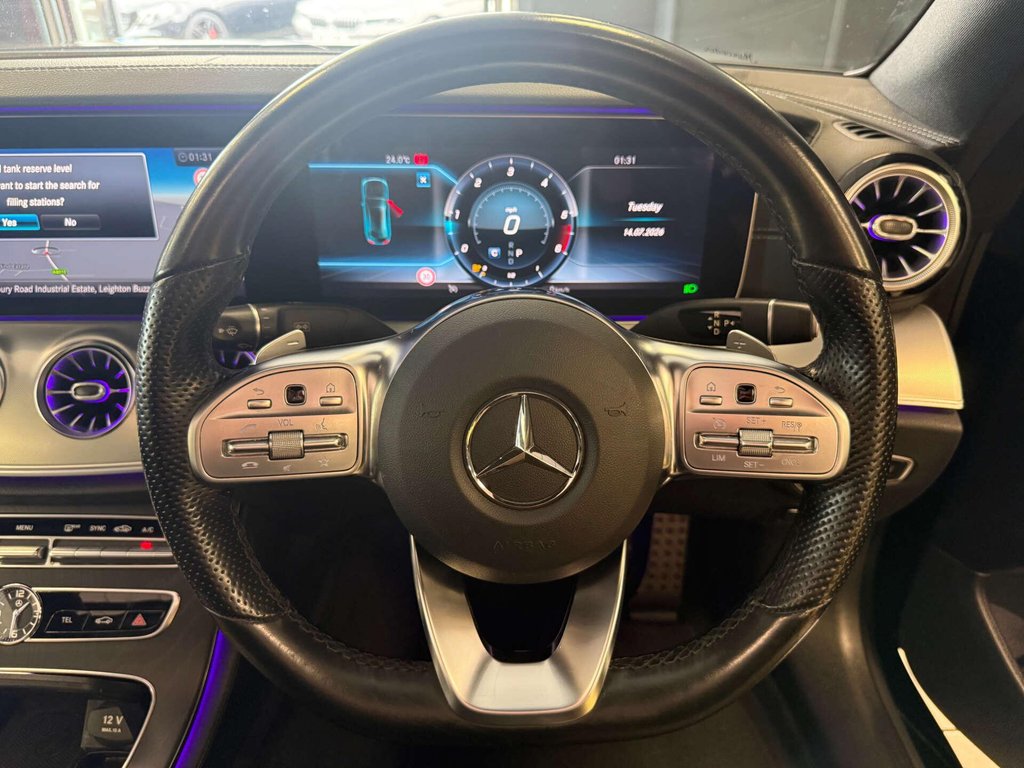 USED 2019 68 MERCEDES-BENZ E-CLASS 2.0 E 220 D AMG Line Premium Auto 2dr SH + PAN ROOF + REVERSE CAMERA
