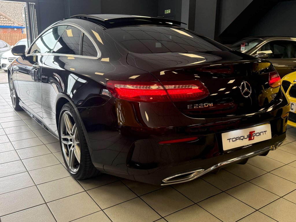 USED 2019 68 MERCEDES-BENZ E-CLASS 2.0 E 220 D AMG Line Premium Auto 2dr SH + PAN ROOF + REVERSE CAMERA