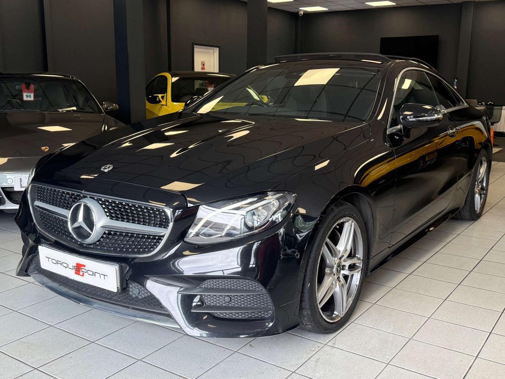 USED 2019 68 MERCEDES-BENZ E-CLASS 2.0 E 220 D AMG Line Premium Auto 2dr SH + PAN ROOF + REVERSE CAMERA