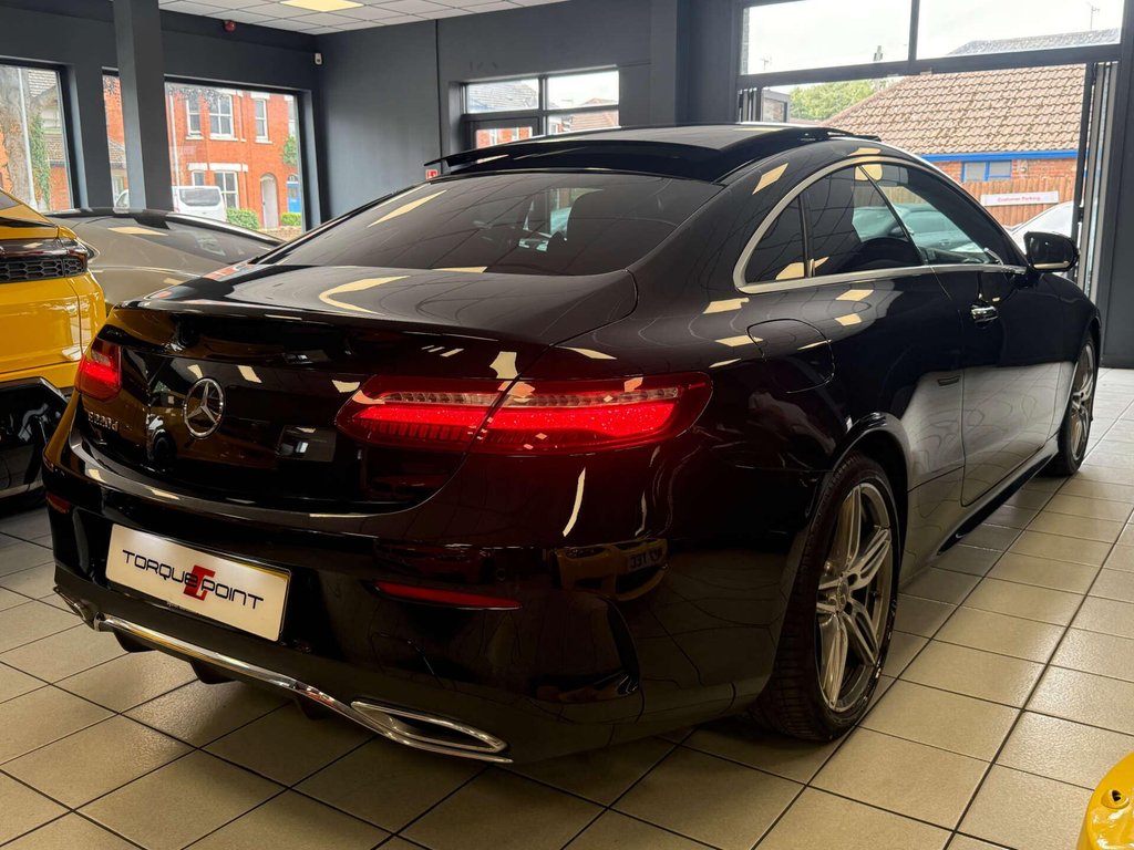USED 2019 68 MERCEDES-BENZ E-CLASS 2.0 E 220 D AMG Line Premium Auto 2dr SH + PAN ROOF + REVERSE CAMERA
