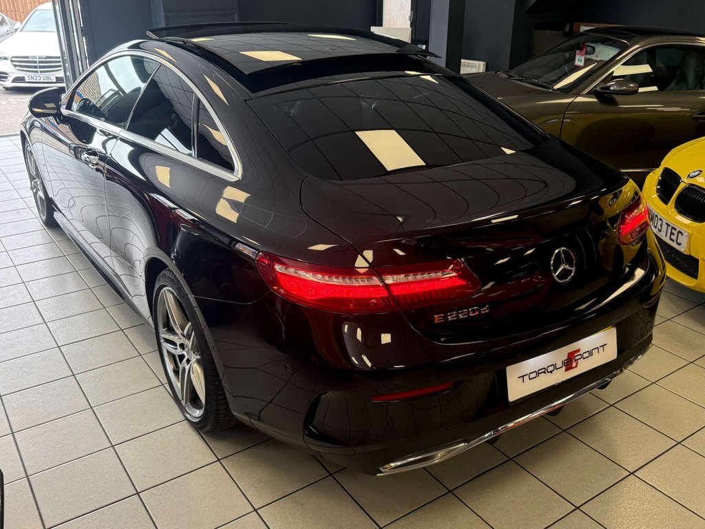 USED 2019 68 MERCEDES-BENZ E-CLASS 2.0 E 220 D AMG Line Premium Auto 2dr SH + PAN ROOF + REVERSE CAMERA