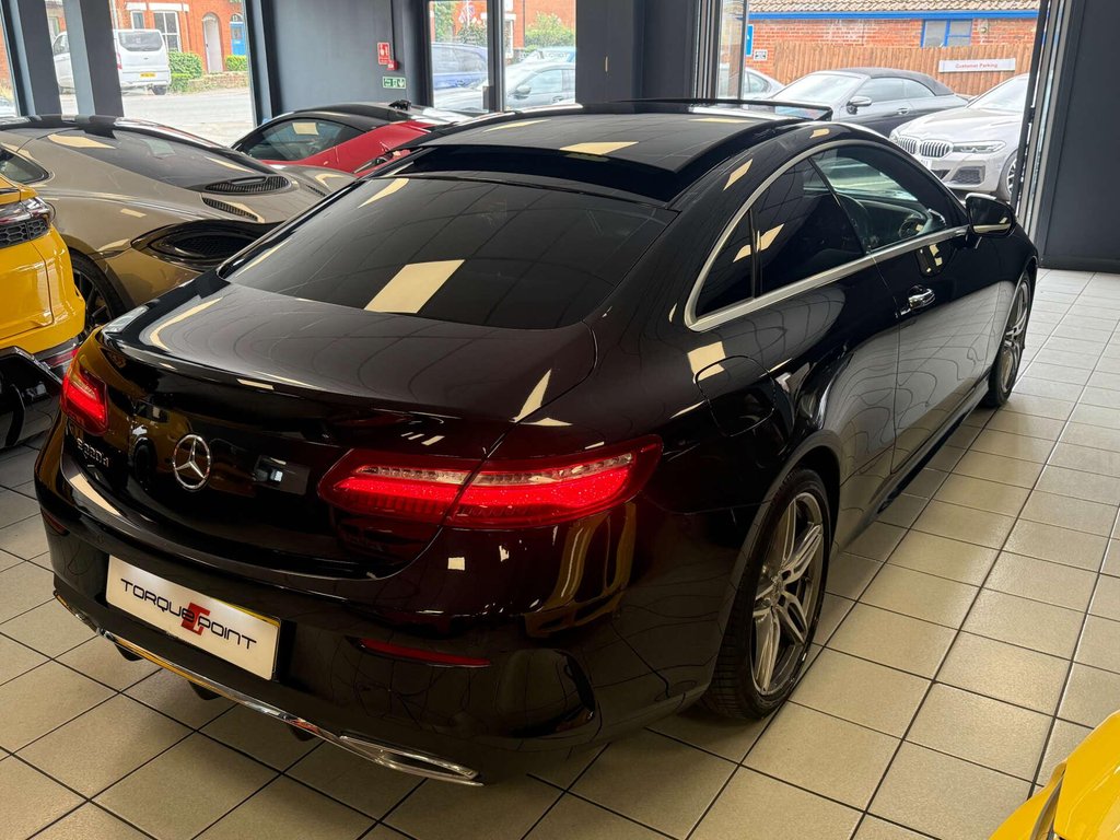 USED 2019 68 MERCEDES-BENZ E-CLASS 2.0 E 220 D AMG Line Premium Auto 2dr SH + PAN ROOF + REVERSE CAMERA