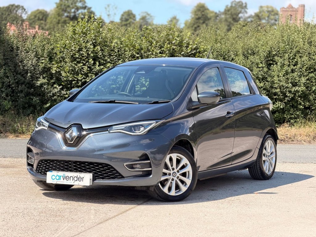 USED 2020 20 RENAULT ZOE R110 52kWh Iconic Hatchback 5dr Electric Auto (i) (107 bhp) 6 Services|Sensors|SatNav|Cruise|Lane Assist|Wireless Phone Charger|