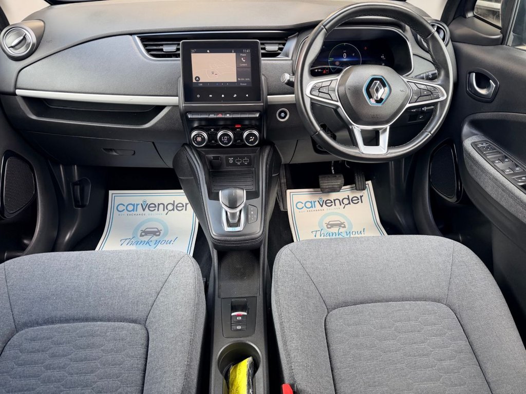 USED 2020 20 RENAULT ZOE R110 52kWh Iconic Hatchback 5dr Electric Auto (i) (107 bhp) 6 Services|Sensors|SatNav|Cruise|Lane Assist|Wireless Phone Charger|