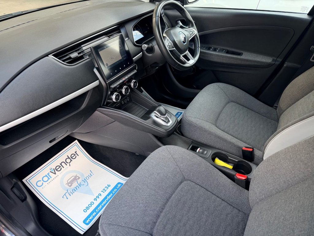USED 2020 20 RENAULT ZOE R110 52kWh Iconic Hatchback 5dr Electric Auto (i) (107 bhp) 6 Services|Sensors|SatNav|Cruise|Lane Assist|Wireless Phone Charger|