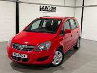 USED 2014 14 VAUXHALL ZAFIRA 1.8 16V Exclusiv MPV 5dr Petrol Manual Euro 5 (120 ps) 