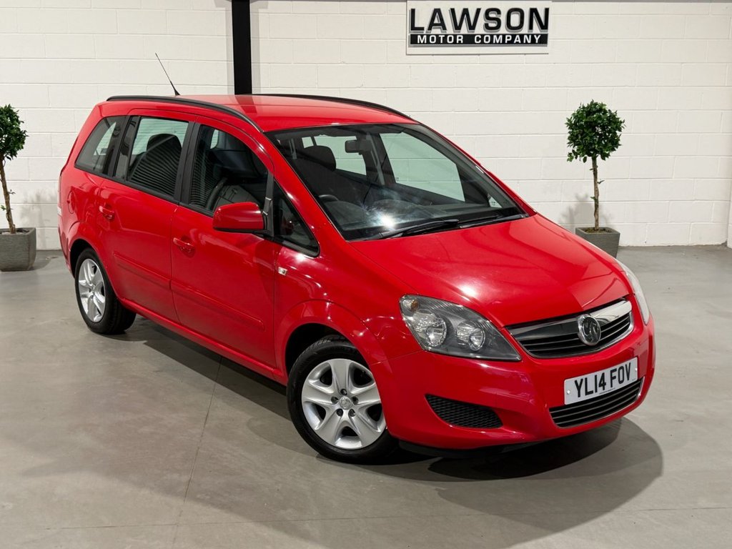 USED 2014 14 VAUXHALL ZAFIRA 1.8 16V Exclusiv MPV 5dr Petrol Manual Euro 5 (120 ps) 