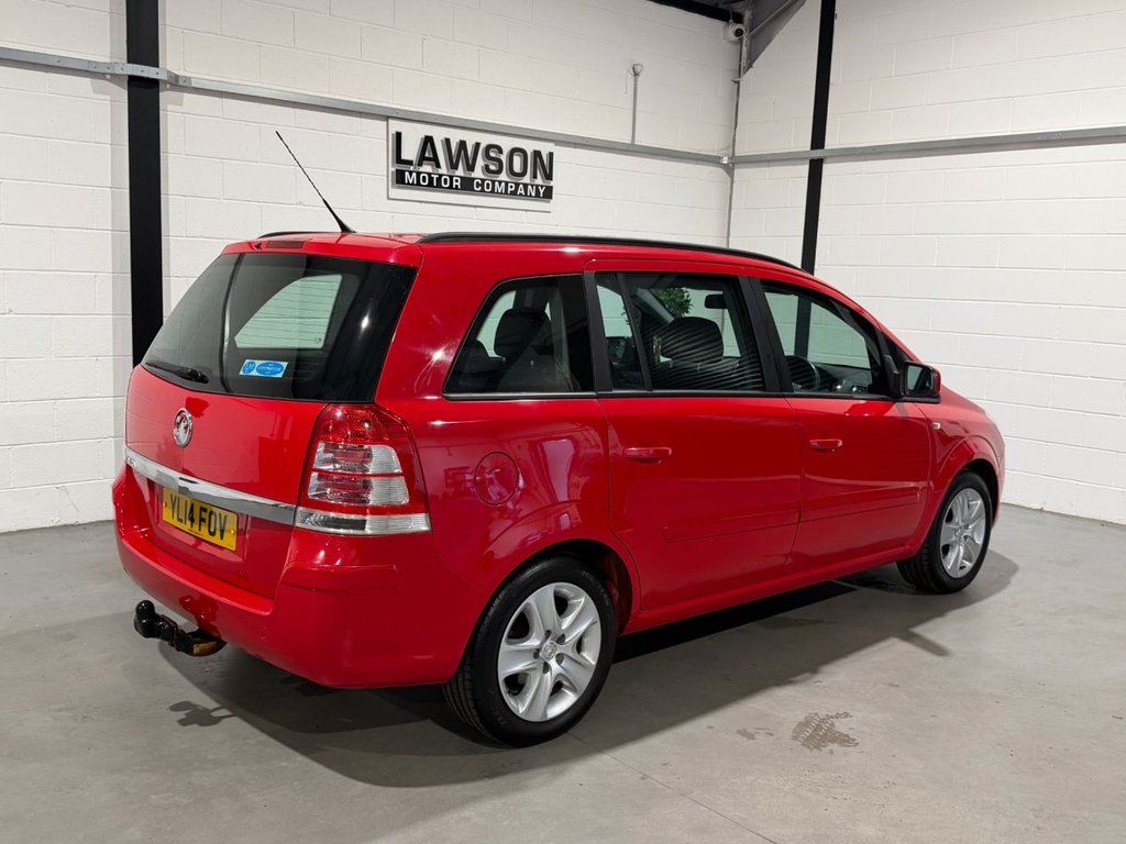 USED 2014 14 VAUXHALL ZAFIRA 1.8 16V Exclusiv MPV 5dr Petrol Manual Euro 5 (120 ps) 