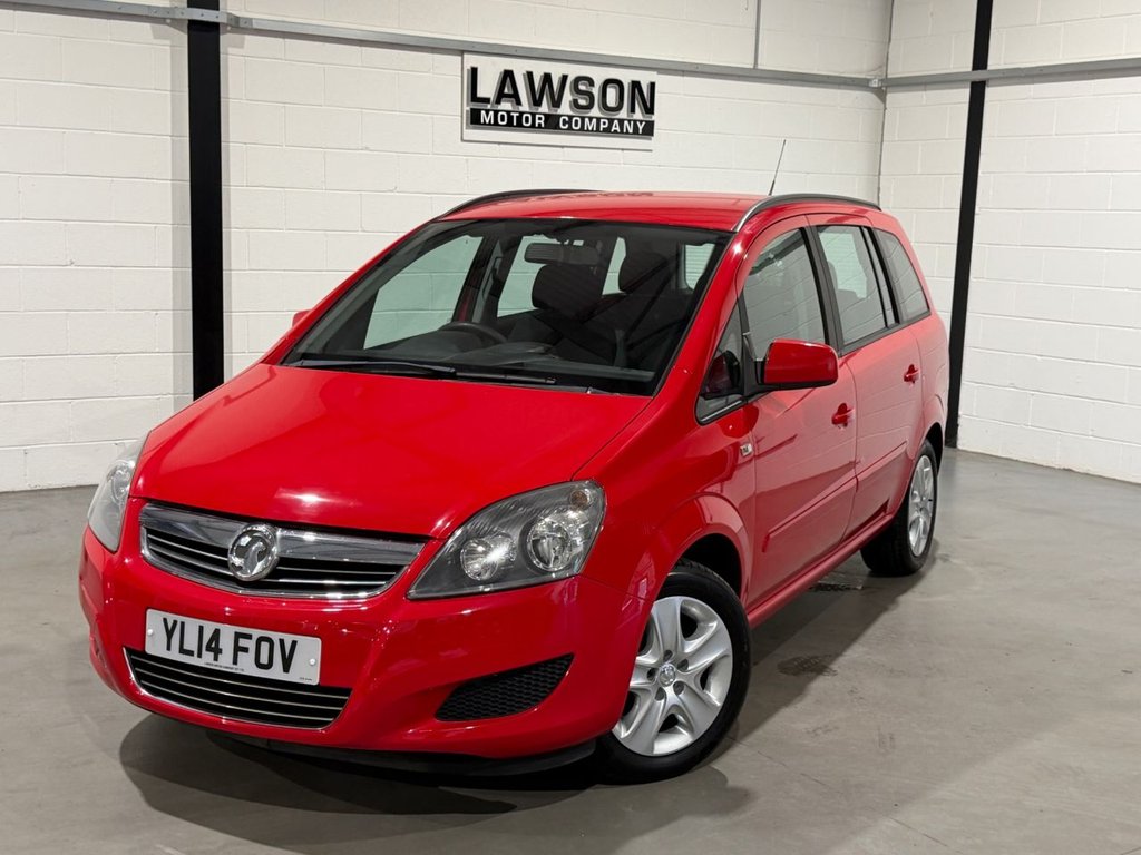 USED 2014 14 VAUXHALL ZAFIRA 1.8 16V Exclusiv MPV 5dr Petrol Manual Euro 5 (120 ps) 