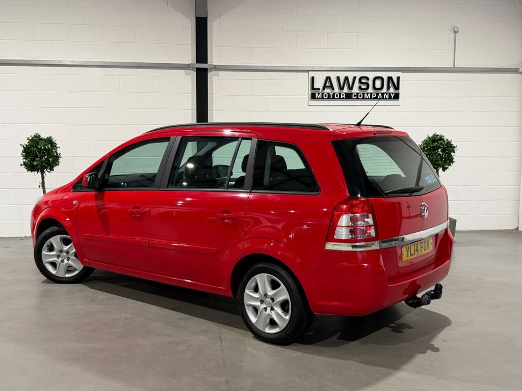 USED 2014 14 VAUXHALL ZAFIRA 1.8 16V Exclusiv MPV 5dr Petrol Manual Euro 5 (120 ps) 
