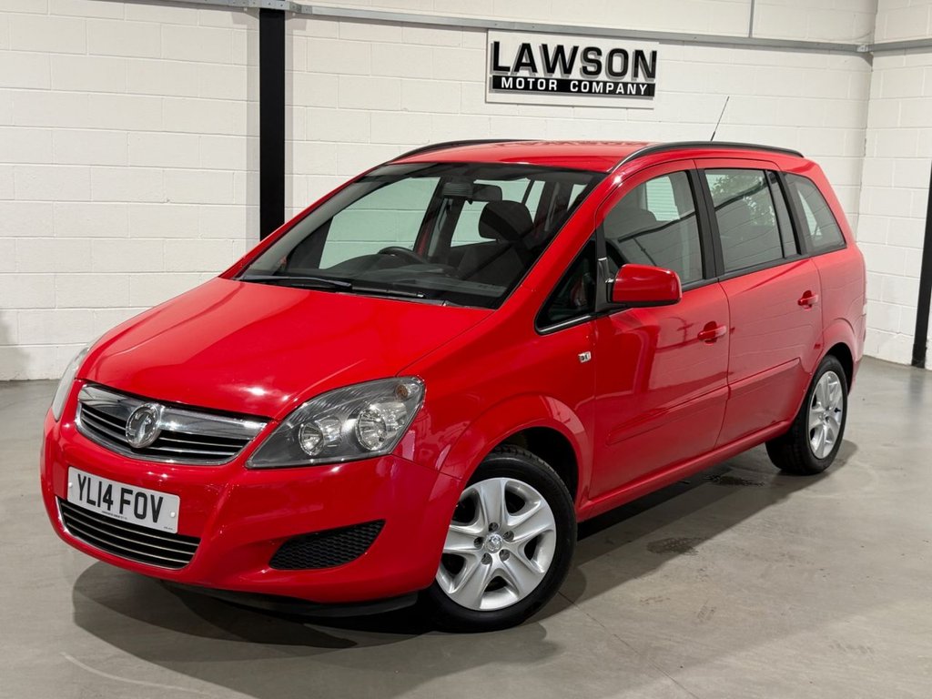 USED 2014 14 VAUXHALL ZAFIRA 1.8 16V Exclusiv MPV 5dr Petrol Manual Euro 5 (120 ps) 