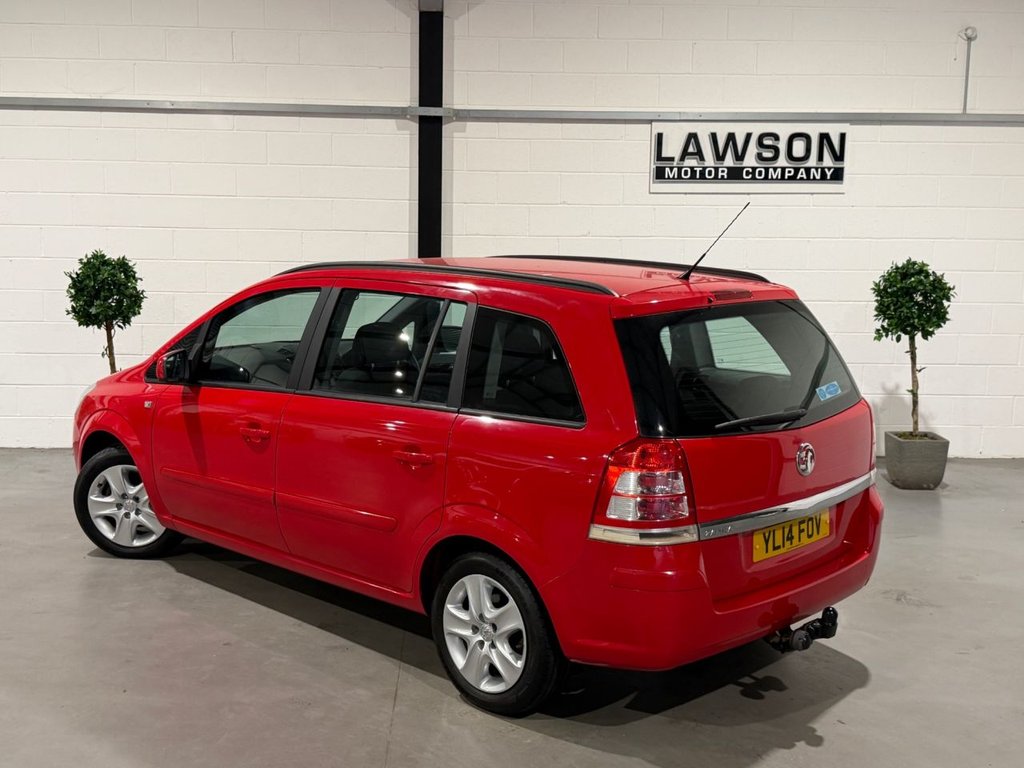 USED 2014 14 VAUXHALL ZAFIRA 1.8 16V Exclusiv MPV 5dr Petrol Manual Euro 5 (120 ps) 