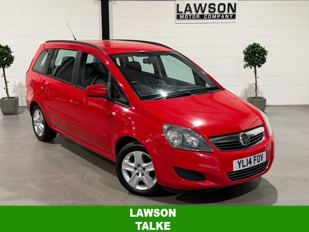 USED 2014 14 VAUXHALL ZAFIRA 1.8 16V Exclusiv MPV 5dr Petrol Manual Euro 5 (120 ps) 