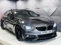 USED 2018 68 BMW 4 SERIES GRAN COUPE 2.0 420i GPF M Sport Hatchback 5dr Petrol Auto Euro 6 (s/s) (184 ps) HARMANKARDON|PRONAV|HEATEDSEAT|MSPORTBRAKINGSYSTEM|MSPORTPLUSPACKAGE|BLUETOOTH|ULEZ|HIGHBEAMASSIST|FOLDINGMIRRORS|PARKINGSENSORSFRONT/REAR|CRUISE|SPORTSTRANSMISSION|PADDLESHIFT|AUTOWIPERS