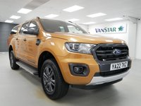 USED 2022 22 FORD RANGER 2.0 EBL 213 BHP WILDTRAK 4WD AUTOMATIC CANOPY ( NO VAT ) 1 OWNER | GLAZED CANOPY | TOW PACK | NO VAT