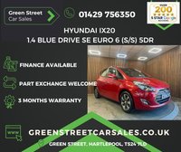 USED 2017 67 HYUNDAI IX20 1.4 Blue Drive SE Euro 6 (s/s) 5dr Serviced+MOTd+3 Month Warranty