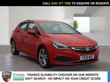 USED 2019 19 VAUXHALL ASTRA 1.4i Turbo SRi VX Line Hatchback 5dr Petrol Manual Euro 6 (150 ps) FULL MAIN DEALER HISTORY