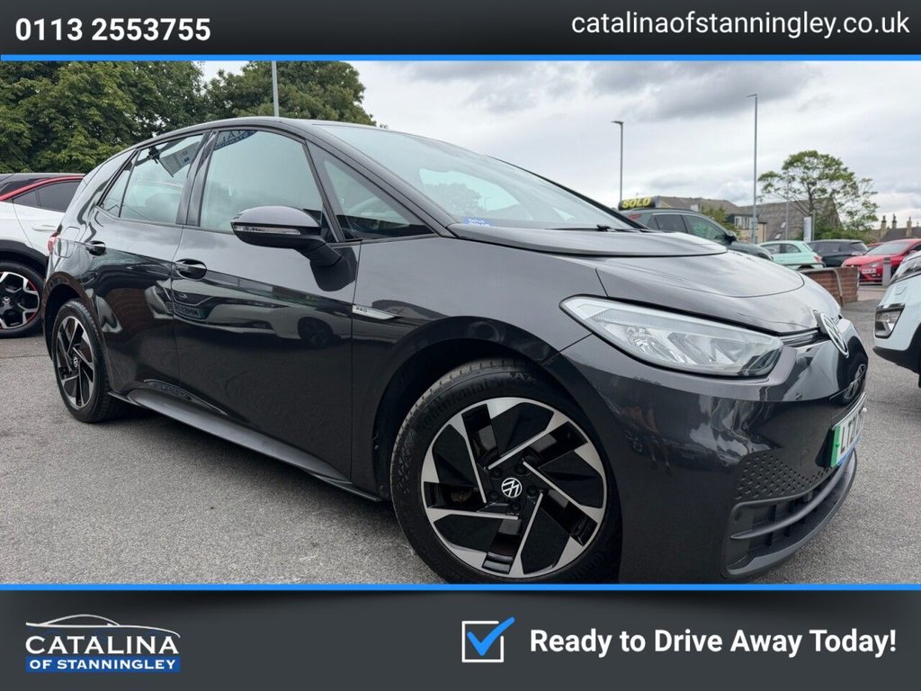 Grey 2021 Volkswagen ID.3 Hatchback Rear-wheel drive Automatic