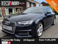 USED 2016 66 AUDI A4 2.0 TDI S line Saloon 4dr Diesel S Tronic Euro 6 (s/s) (150 ps) 2 KEYS & GREAT SERVICE HISTORY INCLUDING AUDI MAIN DEALER