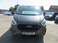 USED 2022 72 FORD TRANSIT CUSTOM 2.0 320 ECOBLUE LIMITED CREW VAN DOUBLE CAB 5DR DIESEL MANUAL L1 H1 EURO 6 (6 SEAT) (130 PS) FORD TRANSIT SIX SEATER LTD CREW CAB METALLIC GREY 72 PLATE 2022 YEAR