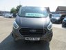 USED 2022 72 FORD TRANSIT CUSTOM 2.0 320 ECOBLUE LIMITED CREW VAN DOUBLE CAB 5DR DIESEL MANUAL L1 H1 EURO 6 (6 SEAT) (130 PS) FORD TRANSIT SIX SEATER LTD CREW CAB METALLIC GREY 72 PLATE 2022 YEAR
