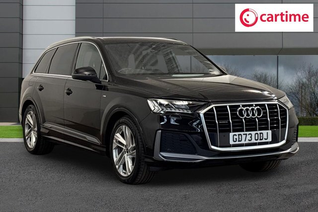 View our Audi Q7 3.0 TDI V6 45 S Line SUV 5dr Diesel Tiptronic quattro Euro 6 (s/s) (231 ps) Rear View Camera, Audi Parking System Plus, LED Interior Ambient Lighting Pack, Heated Front Seats, MMI Navigation