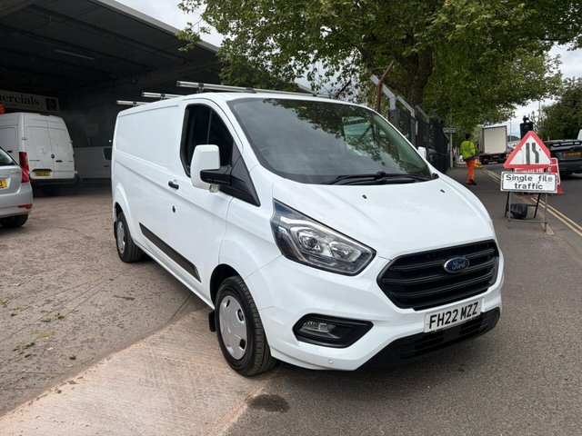 View our Ford Transit Custom 300 EcoBlue Trend  L2 H1 LWB Low roof panel van - AIR CON + ONLY 16000 MILES