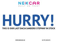 USED 2018 18 DACIA SANDERO STEPWAY 0.9 TCe Laureate Hatchback 5dr Petrol Manual Euro 6 (s/s) (90 ps) 