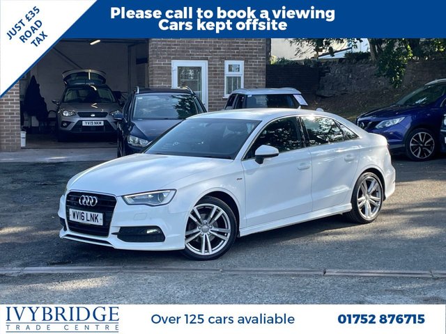 2016 AUDI A3 1.4 TFSI CoD S line Saloon 4dr Petrol Manual Euro 6 (s/s) (Nav) (150 ps) £7495.00
