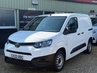 USED 2022 22 TOYOTA PROACE CITY 1.5 BlueHDi Active Short Panel Van 5dr Diesel Manual SWB Euro 6 (s/s) (100 bhp) NO VAT !!! EXCELLENT  CONDITION IN&OUT NO VAT
