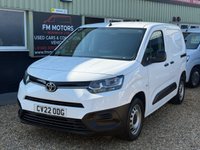 USED 2022 22 TOYOTA PROACE CITY 1.5 BlueHDi Active Short Panel Van 5dr Diesel Manual SWB Euro 6 (s/s) (100 bhp) NO VAT !!! EXCELLENT  CONDITION IN&OUT NO VAT