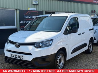 2022 TOYOTA PROACE CITY 1.5 BlueHDi Active Short Panel Van 5dr Diesel Manual SWB Euro 6 (s/s) (100 bhp) NO VAT !!! &pound;7900.00